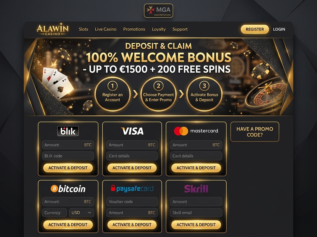 Jak aktywować bonus w kasie kasyna UI